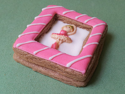 Biscoitos Decorados de Porta Retrato em 3D Biscoitos Decorados de Porta Retrato em 3D