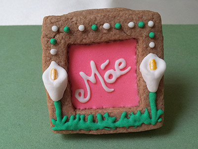 Biscoitos Decorados de Porta Retrato em 3D Biscoitos Decorados de Porta Retrato em 3D