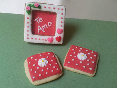Biscoitos Decorados de Porta Retrato em 3D Biscoitos Decorados de Porta Retrato em 3D