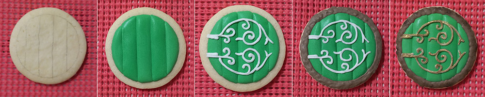 Biscoitos Decorados de Porta de Toca Hobbit Biscoitos Decorados de Porta de Toca Hobbit