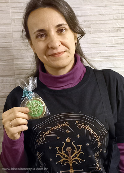 Biscoitos Decorados de Porta de Toca Hobbit Biscoitos Decorados de Porta de Toca Hobbit