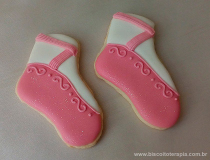 Biscoitos Decorados de Princesa Bailarina