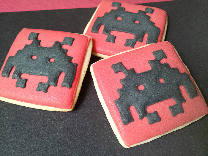 Biscoitos Decorados de Space Invaders