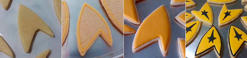 Biscoitos Decorados de Star Trek Biscoitos Decorados de Star Trek