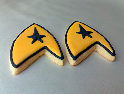 Biscoitos Decorados de Star Trek Biscoitos Decorados de Star Trek