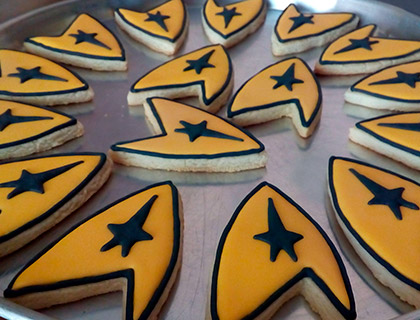 Biscoitos Decorados de Star Trek Biscoitos Decorados de Star Trek