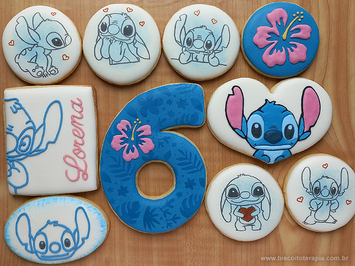 Biscoitos Decorados de Stitch