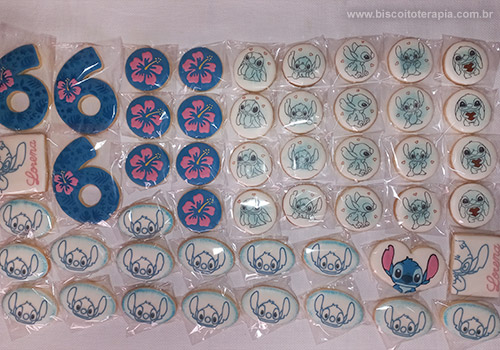 Biscoitos Decorados de Stitch