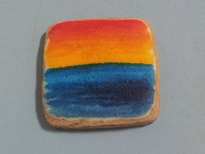 Biscoitos Decorados com Tcnica de Aquarela