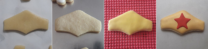 Biscoitos Decorados de Tiara da Mulher Maravilha Biscoitos Decorados de Tiara da Mulher Maravilha