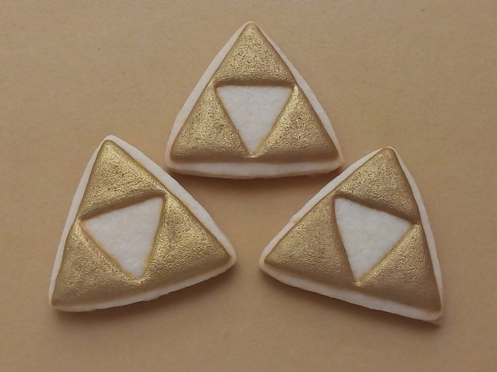 Biscoitos Decorados de Triforce de The Legend of Zelda