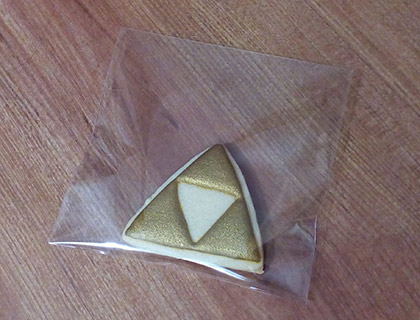 Biscoitos Decorados de Triforce de The Legend of Zelda Biscoitos Decorados de Triforce de The Legend of Zelda