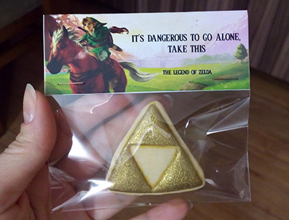 Biscoitos Decorados de Triforce de The Legend of Zelda