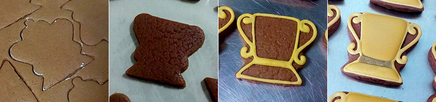 Biscoitos Decorados de Troféu Biscoitos Decorados de Troféu