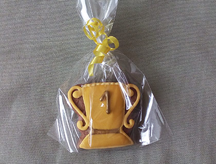 Biscoitos Decorados de Troféu Biscoitos Decorados de Troféu