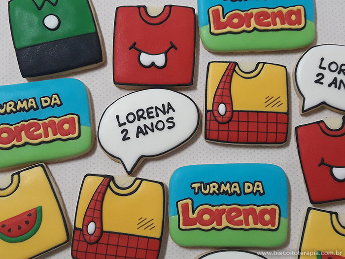 Biscoitos Decorados de Turma da Mônica Biscoitos Decorados de Turma da Mônica