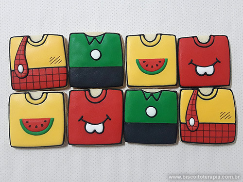 Biscoitos Decorados de Turma da Mônica Biscoitos Decorados de Turma da Mônica