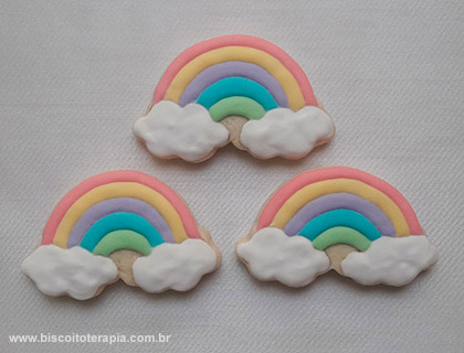 Biscoitos Decorados de Unicórnios Biscoitos Decorados de Unicórnios