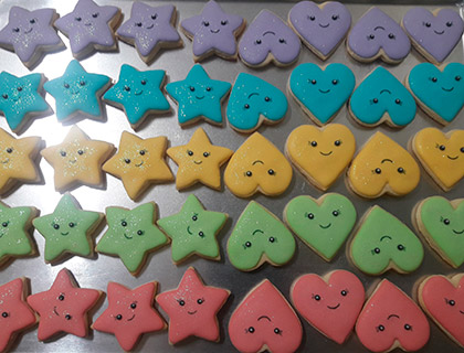 Biscoitos Decorados de Unicórnios Biscoitos Decorados de Unicórnios