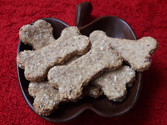 Biscoitos Caninos de Maçã e Mel