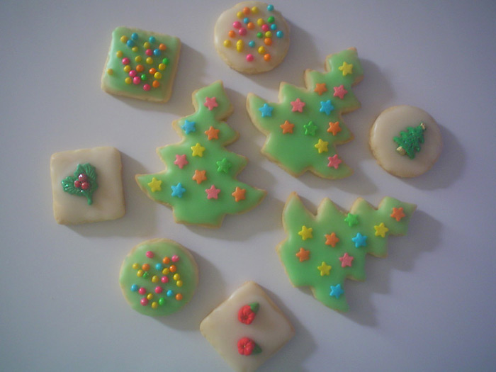 Biscoitos de Natal com Fondant