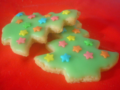 Biscoitos de Natal com Fondant Biscoitos de Natal com Fondant