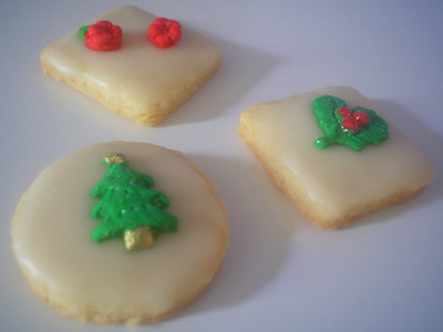Biscoitos de Natal com Fondant Biscoitos de Natal com Fondant