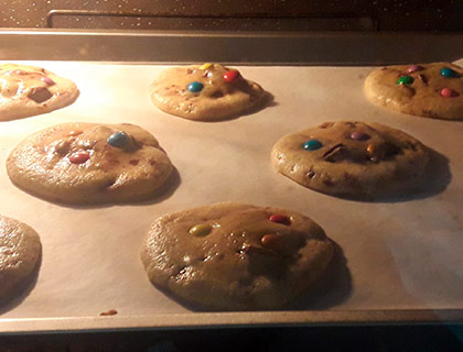Cookies de M&Ms Cookies de M&Ms